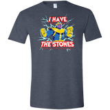 T-Shirts Heather Navy / S Thanos stones Men's Semi-Fitted Softstyle