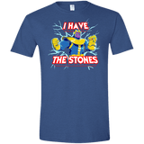 T-Shirts Heather Royal / X-Small Thanos stones Men's Semi-Fitted Softstyle