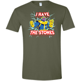 T-Shirts Military Green / S Thanos stones Men's Semi-Fitted Softstyle