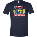T-Shirts Navy / X-Small Thanos stones Men's Semi-Fitted Softstyle