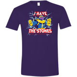 T-Shirts Purple / S Thanos stones Men's Semi-Fitted Softstyle