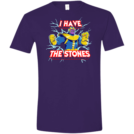 T-Shirts Purple / S Thanos stones Men's Semi-Fitted Softstyle