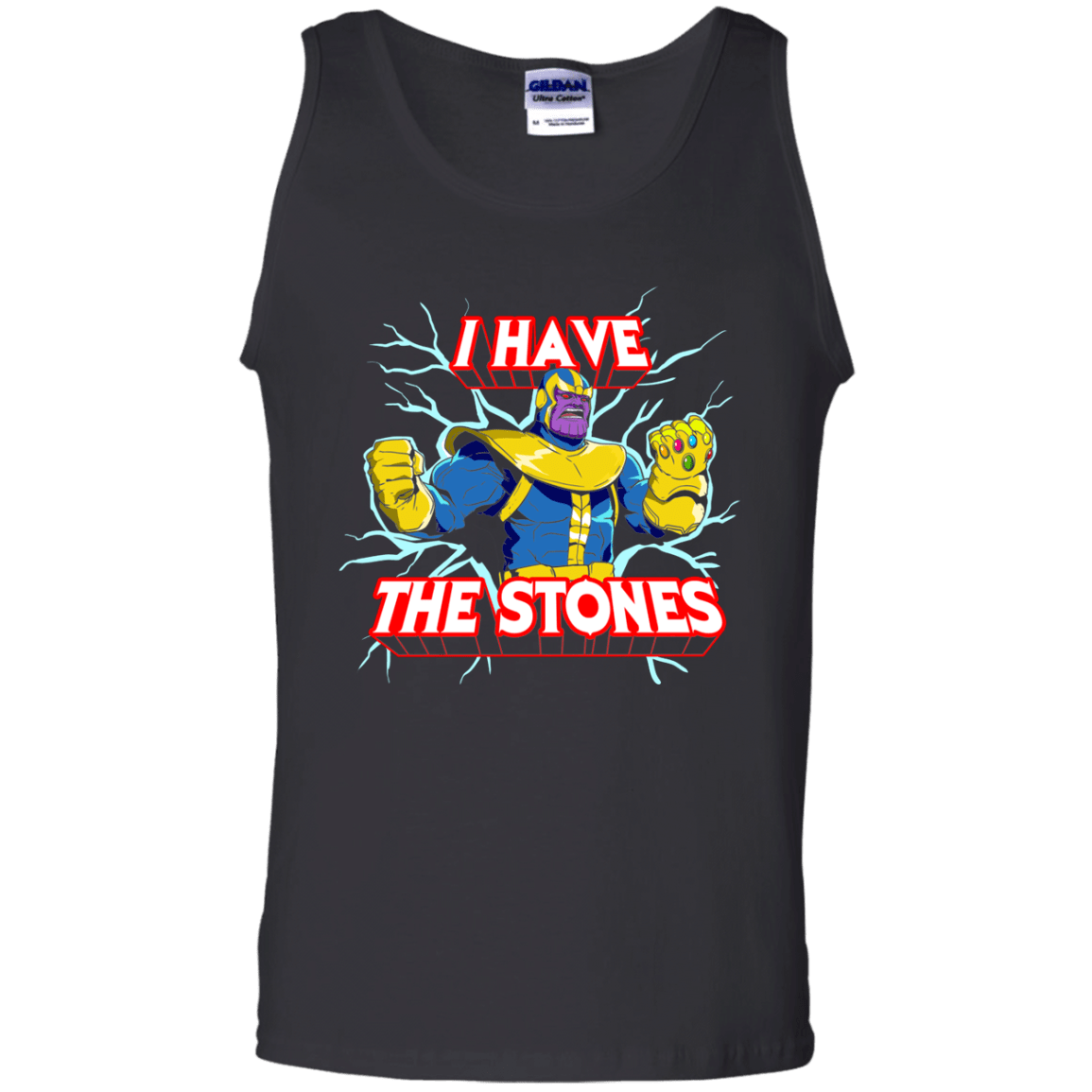 T-Shirts Black / S Thanos stones Men's Tank Top