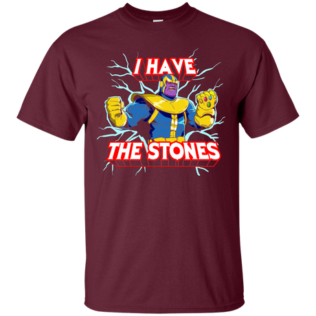 T-Shirts Maroon / S Thanos stones T-Shirt