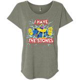 T-Shirts Venetian Grey / X-Small Thanos stones Triblend Dolman Sleeve