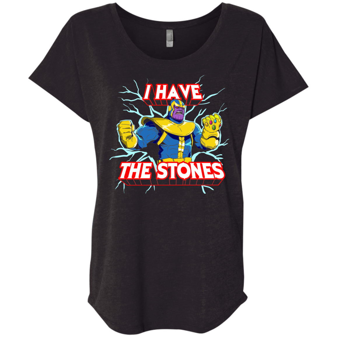 T-Shirts Vintage Black / X-Small Thanos stones Triblend Dolman Sleeve