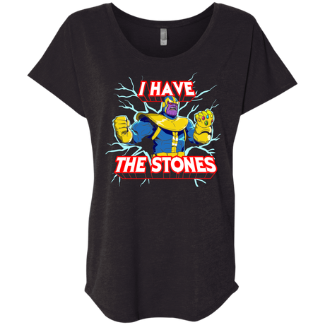 T-Shirts Vintage Black / X-Small Thanos stones Triblend Dolman Sleeve