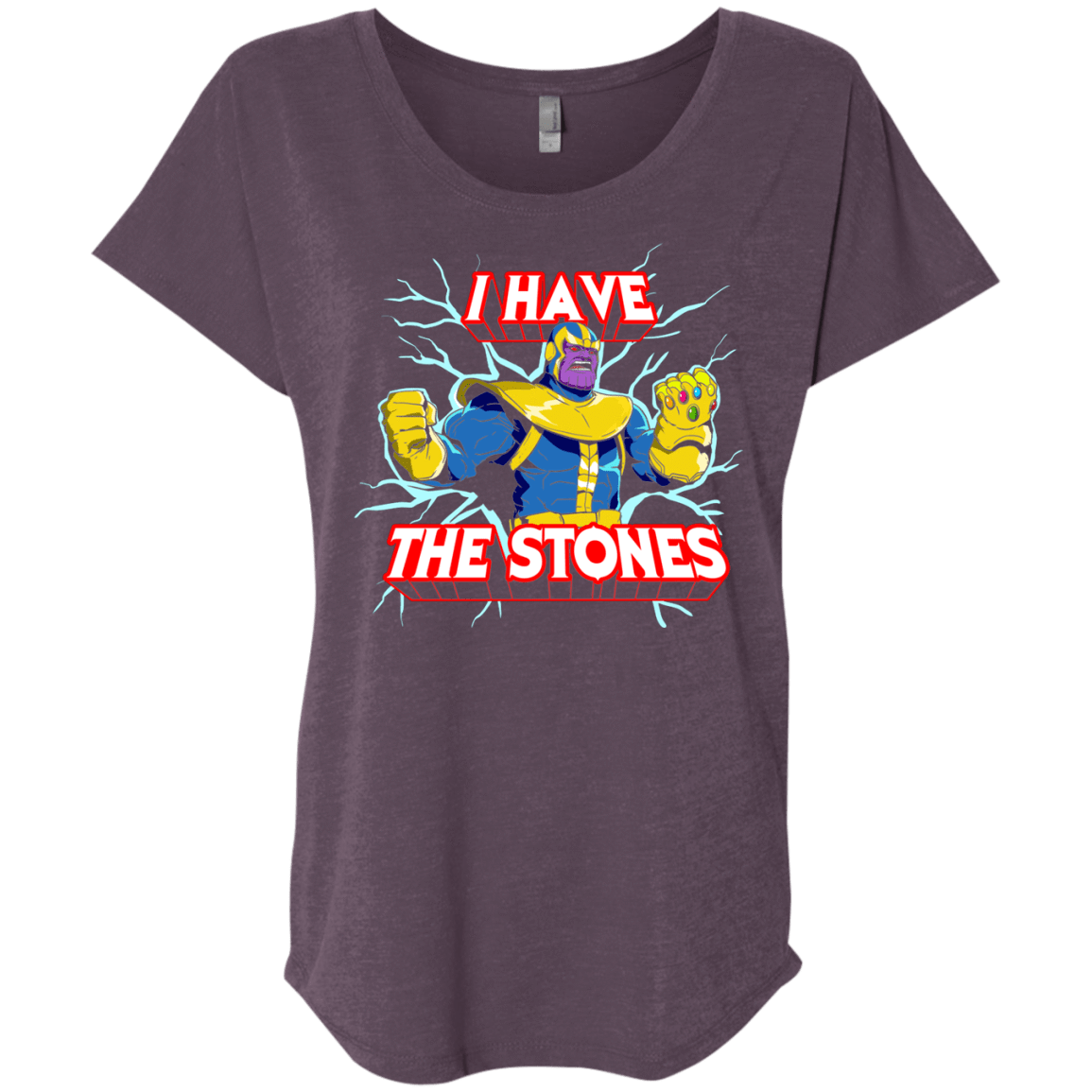 T-Shirts Vintage Purple / X-Small Thanos stones Triblend Dolman Sleeve
