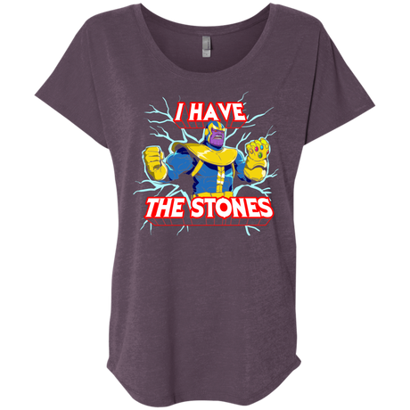 T-Shirts Vintage Purple / X-Small Thanos stones Triblend Dolman Sleeve