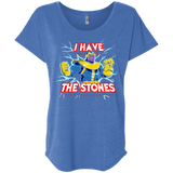 T-Shirts Vintage Royal / X-Small Thanos stones Triblend Dolman Sleeve