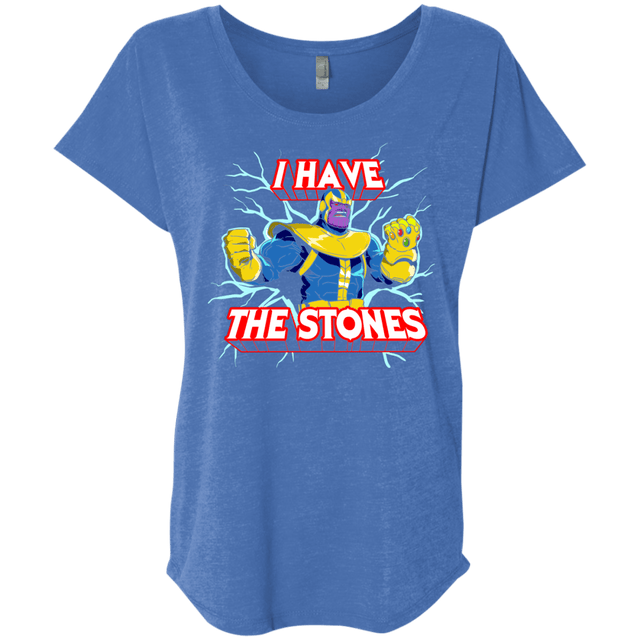 T-Shirts Vintage Royal / X-Small Thanos stones Triblend Dolman Sleeve