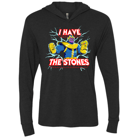 T-Shirts Vintage Black / X-Small Thanos stones Triblend Long Sleeve Hoodie Tee