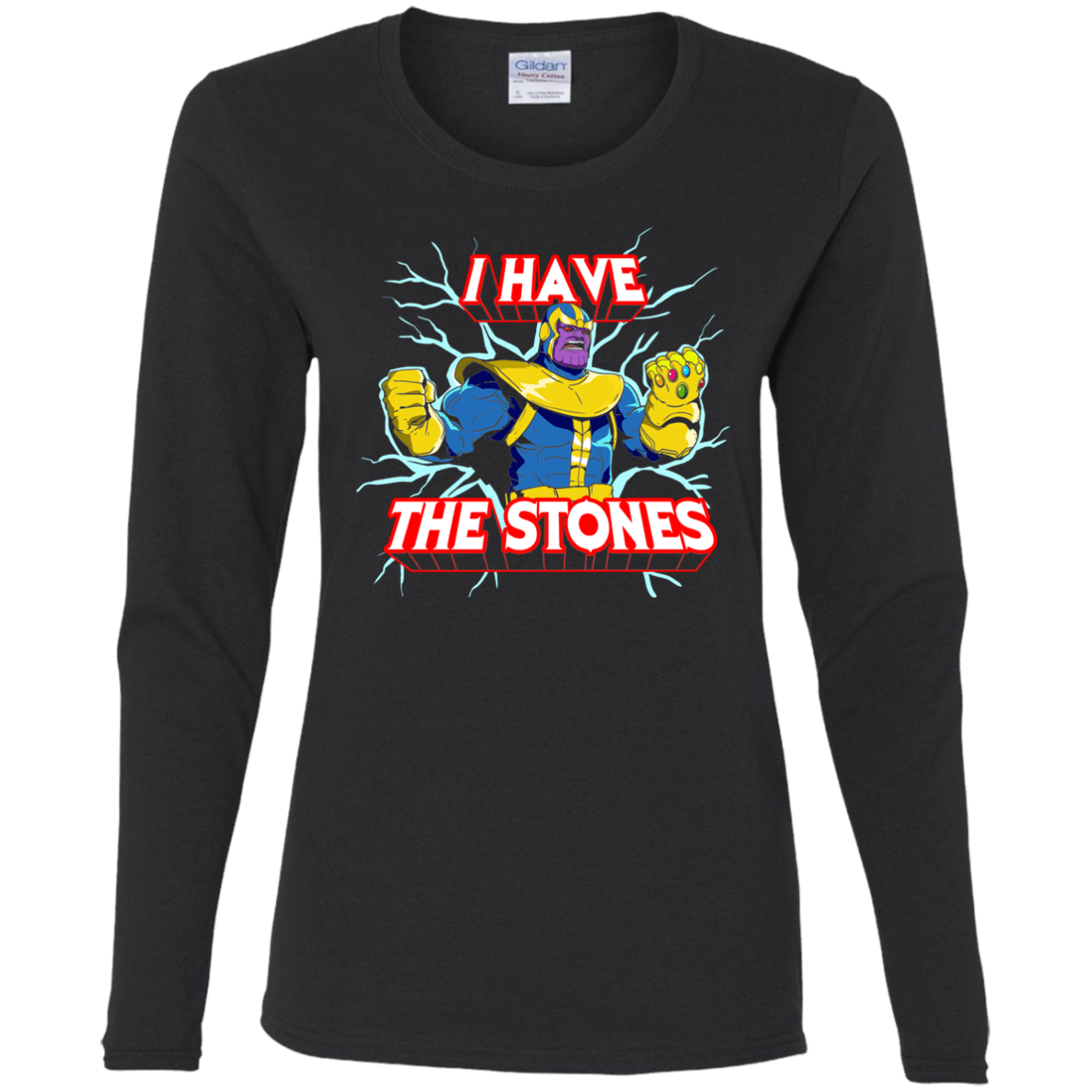 T-Shirts Black / S Thanos stones Women's Long Sleeve T-Shirt