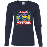 T-Shirts Navy / S Thanos stones Women's Long Sleeve T-Shirt