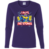 T-Shirts Purple / S Thanos stones Women's Long Sleeve T-Shirt