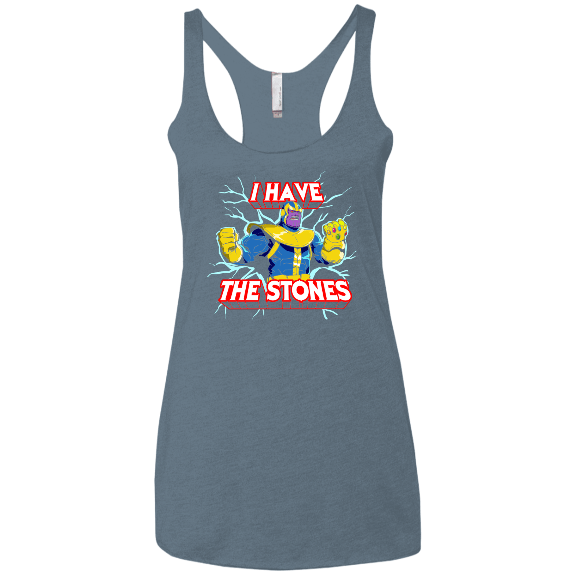 Thanos stones Women's Triblend Racerback Tank