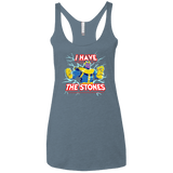 Thanos stones Women's Triblend Racerback Tank