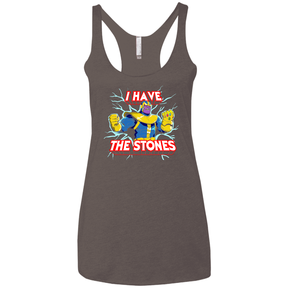 Thanos stones Women's Triblend Racerback Tank