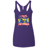 T-Shirts Purple Rush / X-Small Thanos stones Women's Triblend Racerback Tank