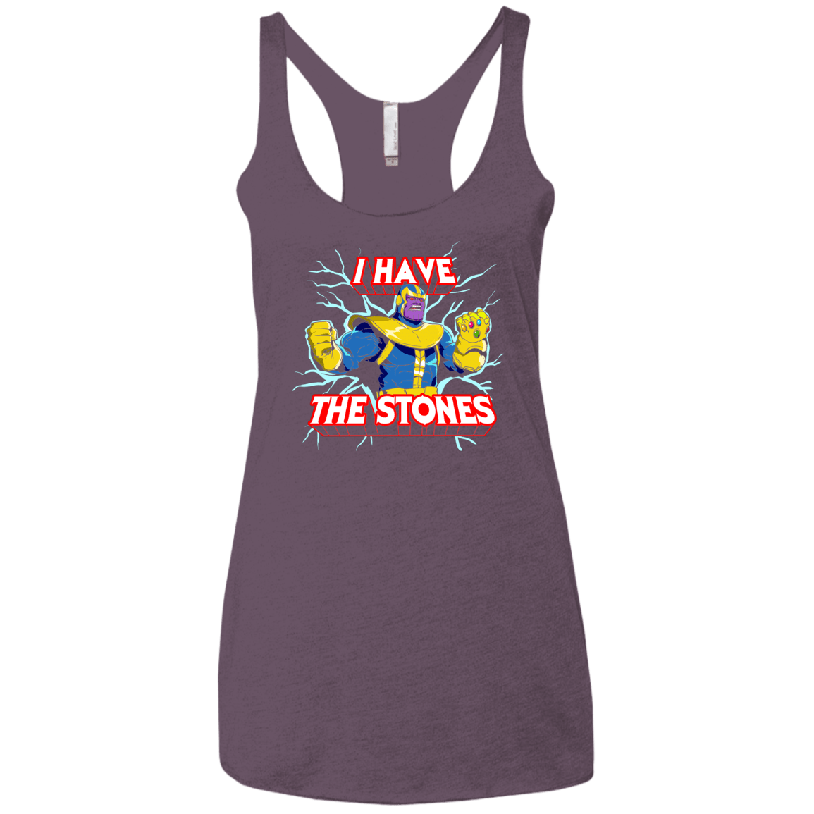 Thanos stones Women's Triblend Racerback Tank