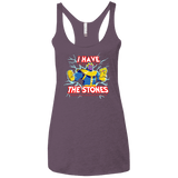Thanos stones Women's Triblend Racerback Tank