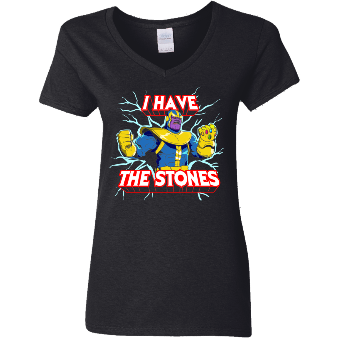 Thanos stones Women's V-Neck T-Shirt