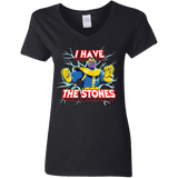 Thanos stones Women's V-Neck T-Shirt