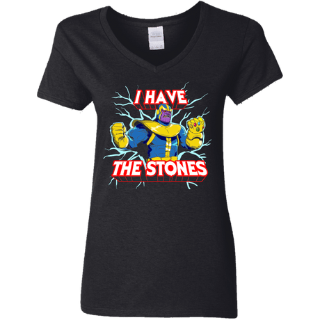 Thanos stones Women's V-Neck T-Shirt