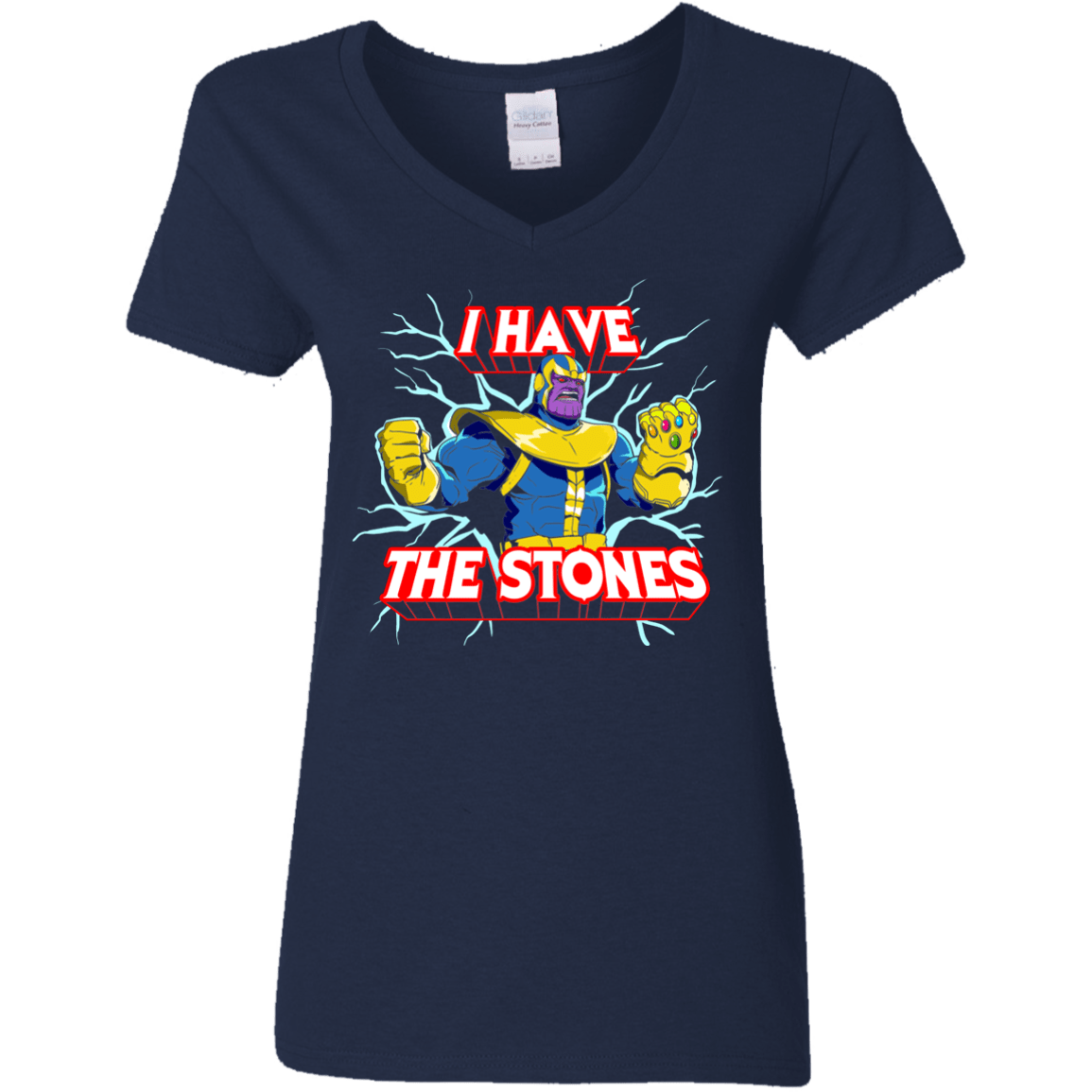 Thanos stones Women's V-Neck T-Shirt