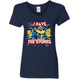 Thanos stones Women's V-Neck T-Shirt