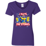 Thanos stones Women's V-Neck T-Shirt