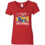 Thanos stones Women's V-Neck T-Shirt