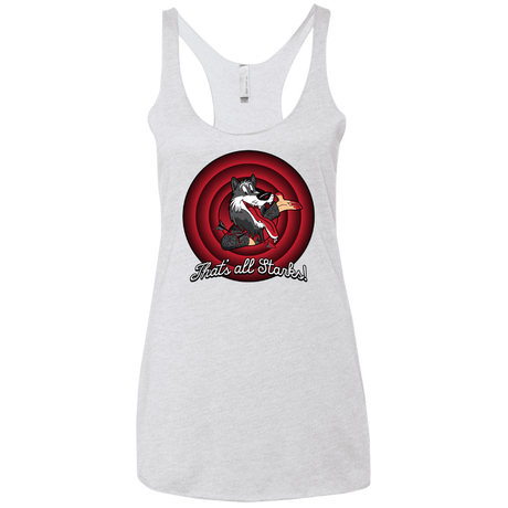 T-Shirts Heather White / X-Small That's all Starks Women's Triblend Racerback Tank
