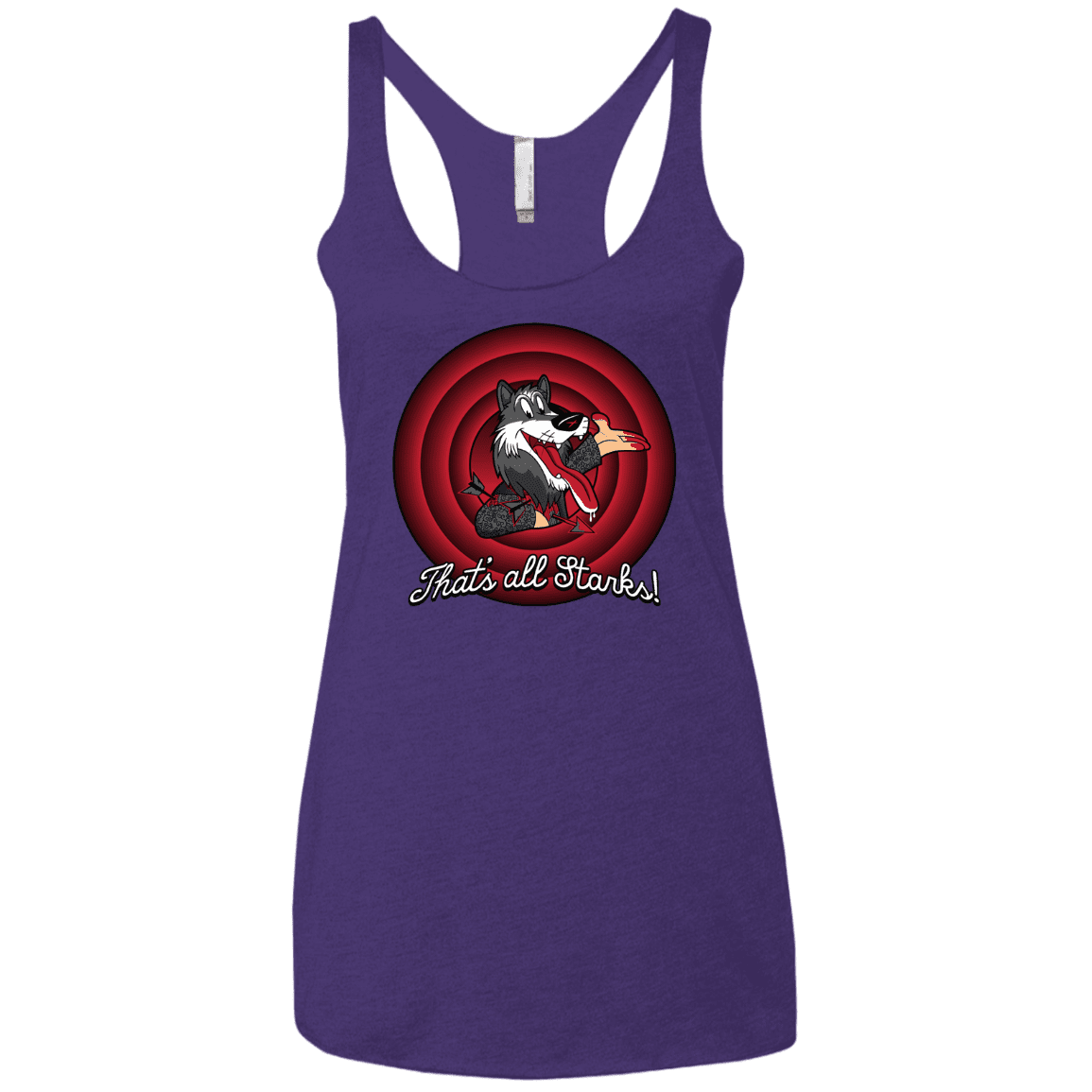 T-Shirts Purple Rush / X-Small That's all Starks Women's Triblend Racerback Tank