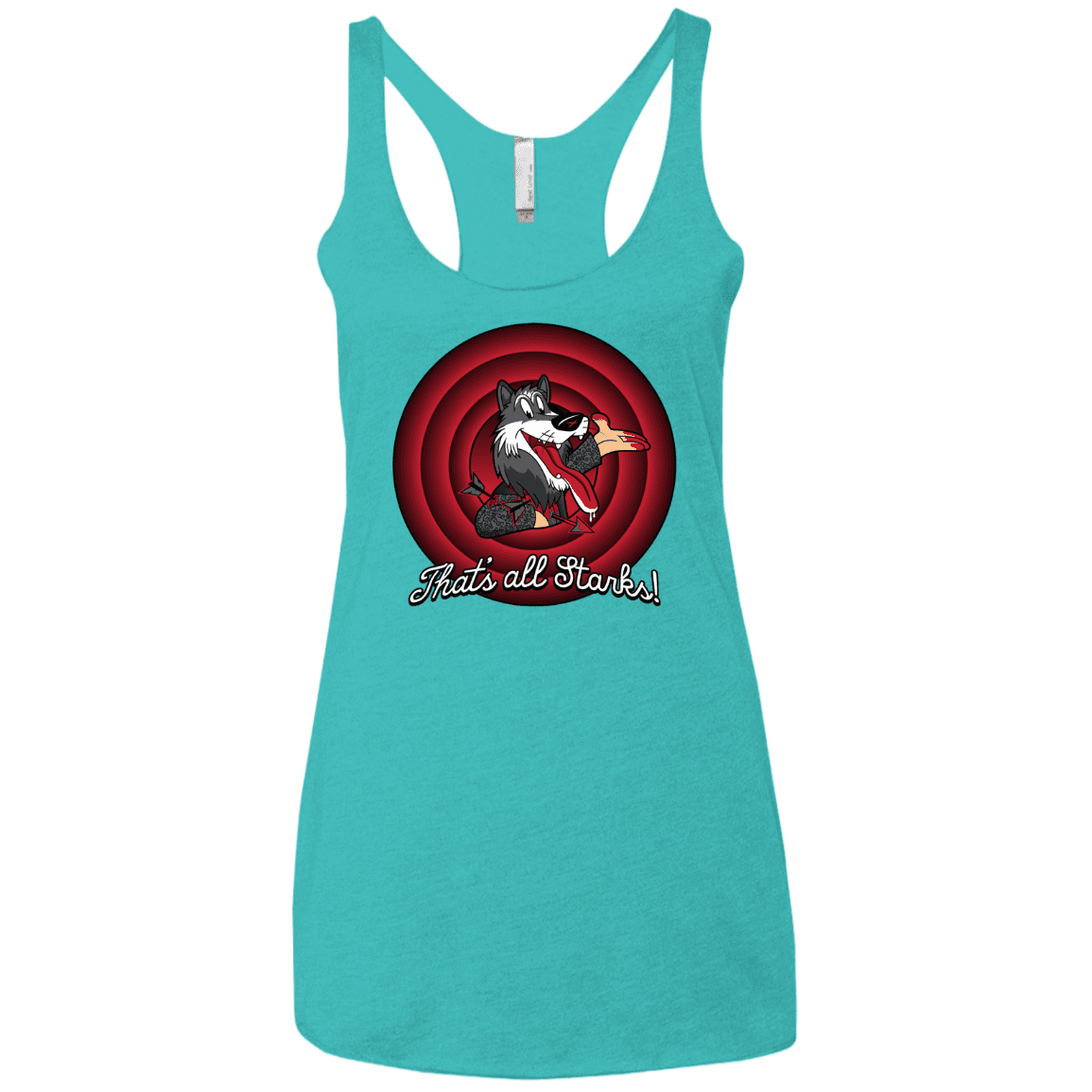 T-Shirts Tahiti Blue / X-Small That's all Starks Women's Triblend Racerback Tank
