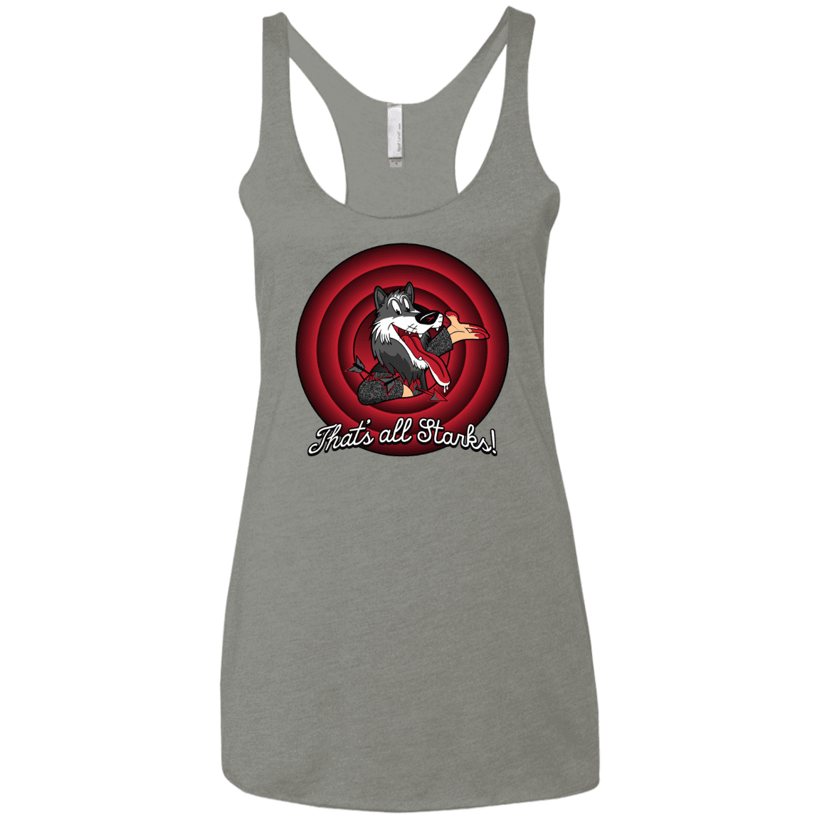 T-Shirts Venetian Grey / X-Small That's all Starks Women's Triblend Racerback Tank