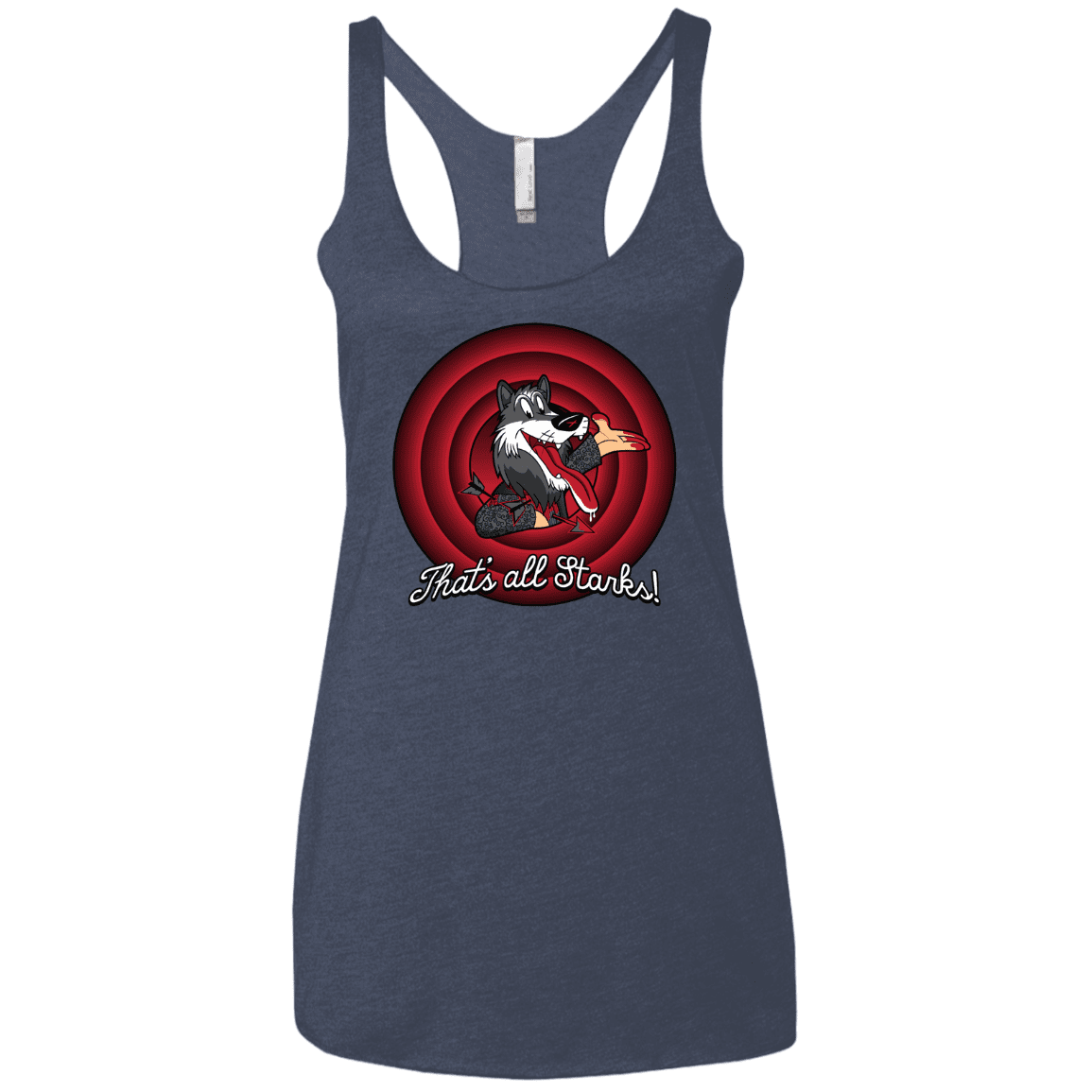 T-Shirts Vintage Navy / X-Small That's all Starks Women's Triblend Racerback Tank