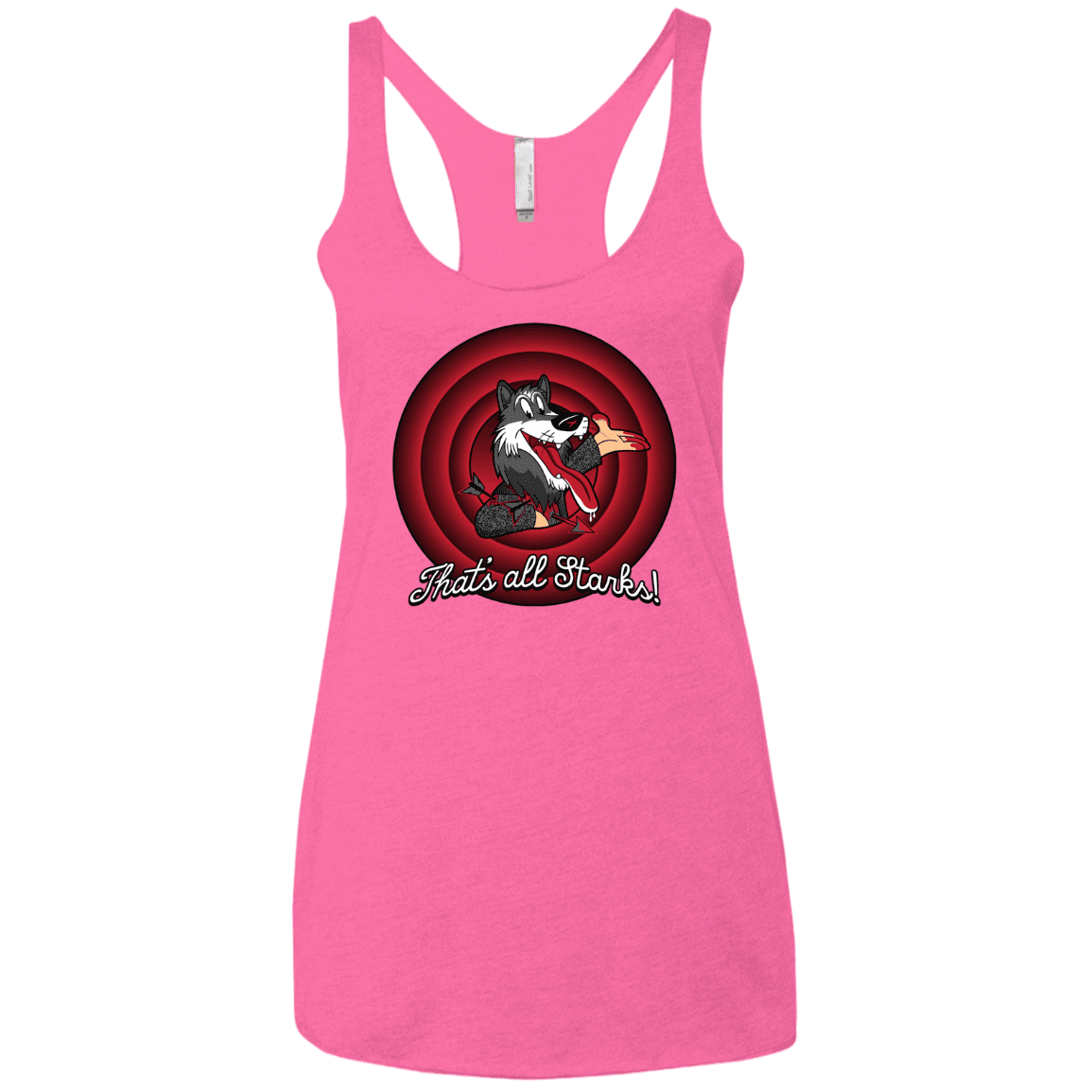 T-Shirts Vintage Pink / X-Small That's all Starks Women's Triblend Racerback Tank