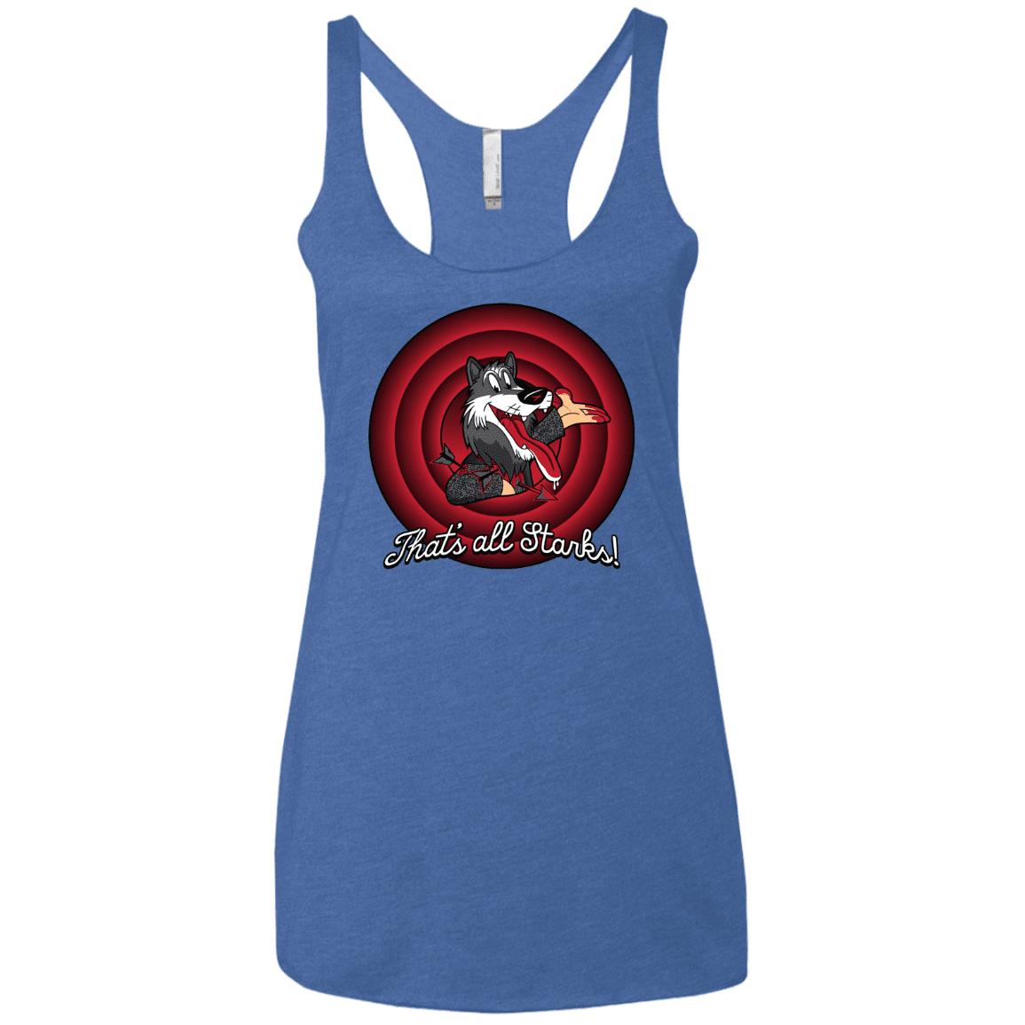T-Shirts Vintage Royal / X-Small That's all Starks Women's Triblend Racerback Tank