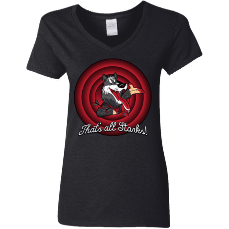 T-Shirts Black / S That's all Starks Women's V-Neck T-Shirt