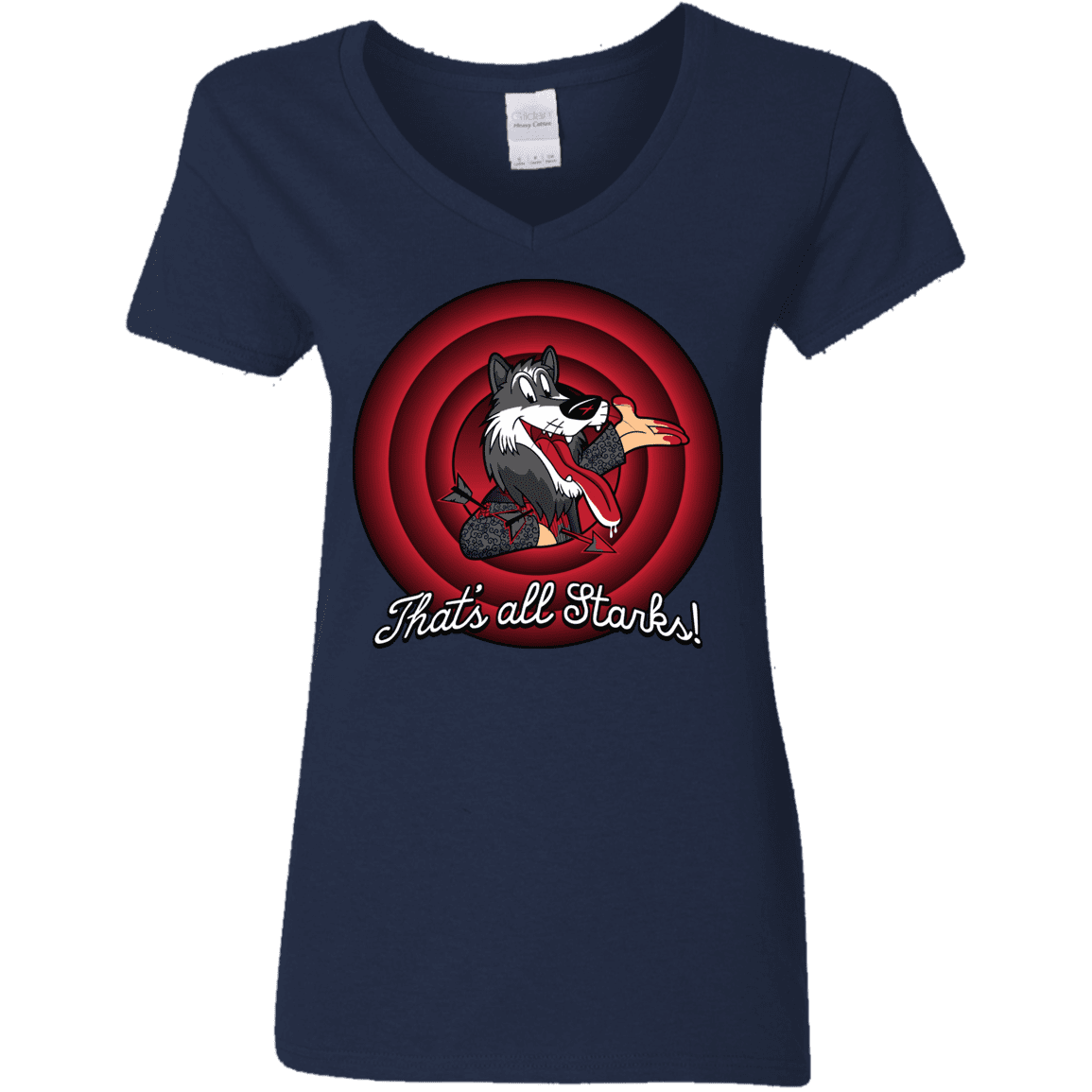 T-Shirts Navy / S That's all Starks Women's V-Neck T-Shirt