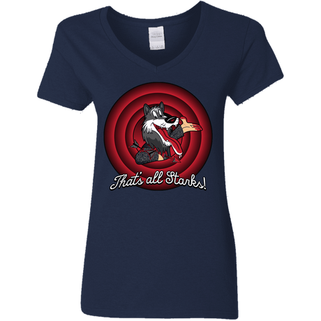 T-Shirts Navy / S That's all Starks Women's V-Neck T-Shirt