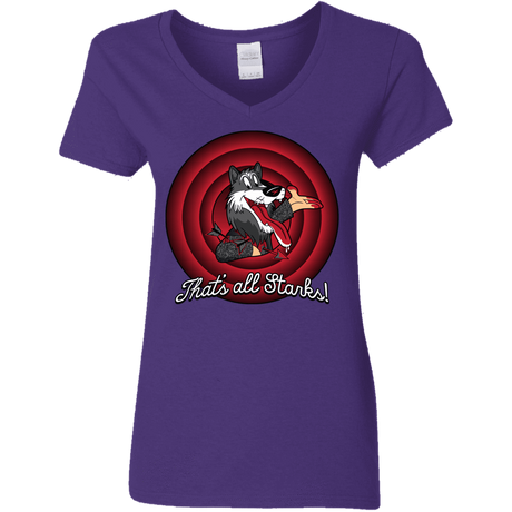 T-Shirts Purple / S That's all Starks Women's V-Neck T-Shirt