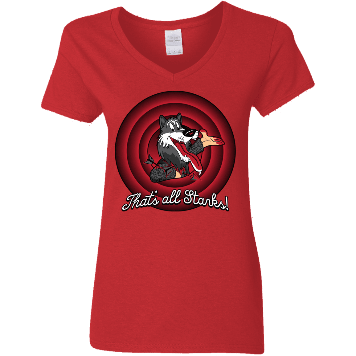 T-Shirts Red / S That's all Starks Women's V-Neck T-Shirt