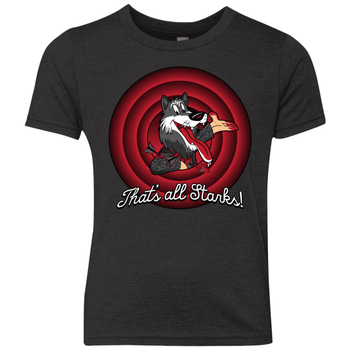 T-Shirts Vintage Black / YXS That's all Starks Youth Triblend T-Shirt