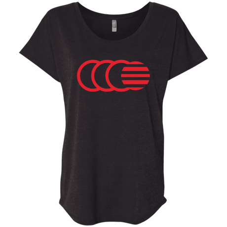 T-Shirts Vintage Black / X-Small That's No Moon Triblend Dolman Sleeve