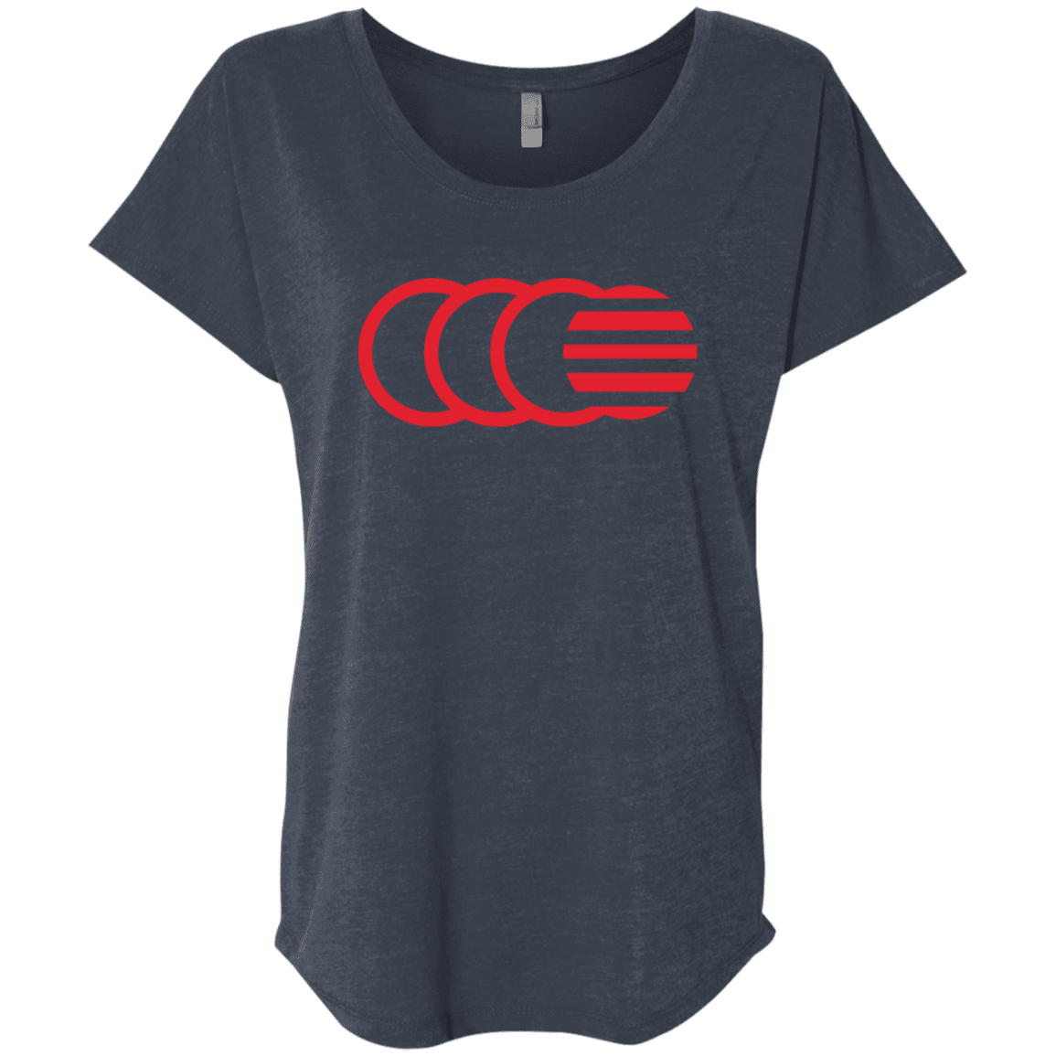 T-Shirts Vintage Navy / X-Small That's No Moon Triblend Dolman Sleeve