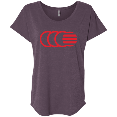 T-Shirts Vintage Purple / X-Small That's No Moon Triblend Dolman Sleeve