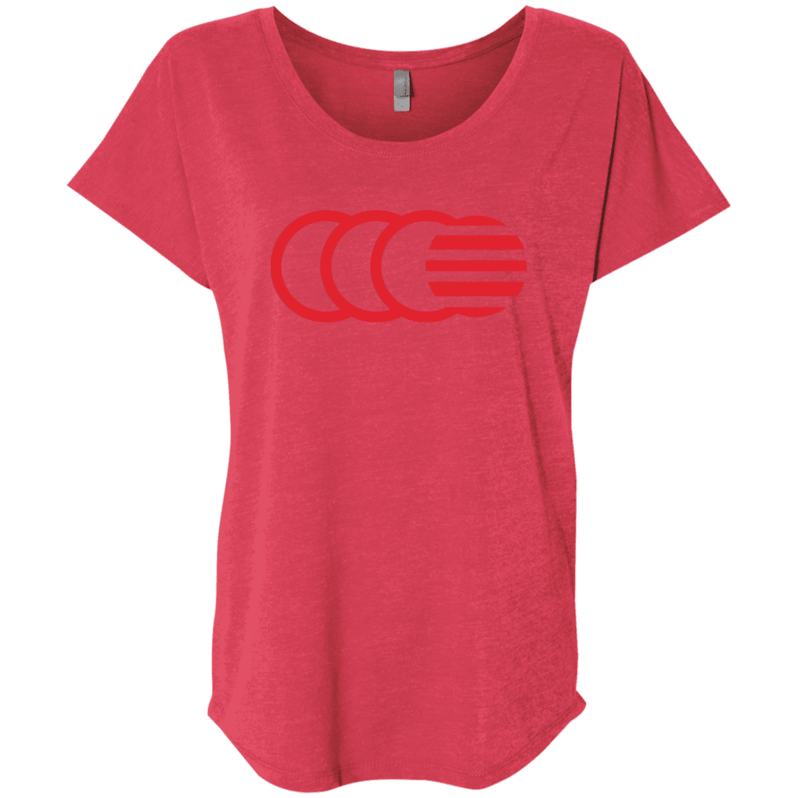 T-Shirts Vintage Red / X-Small That's No Moon Triblend Dolman Sleeve