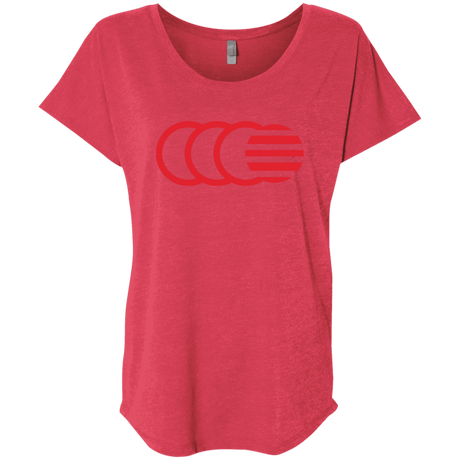 T-Shirts Vintage Red / X-Small That's No Moon Triblend Dolman Sleeve